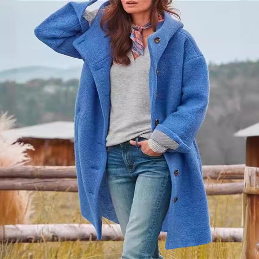 Sleeve Street Style Long Fit Coat Windbreaker Casual Loose