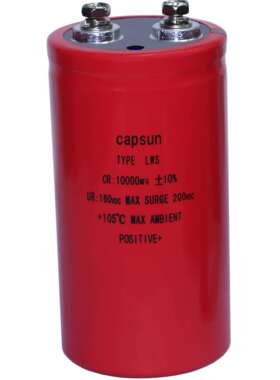 金属化电容厂9200UF160V青佺LHD3000万次充放电螺栓铝电解电容