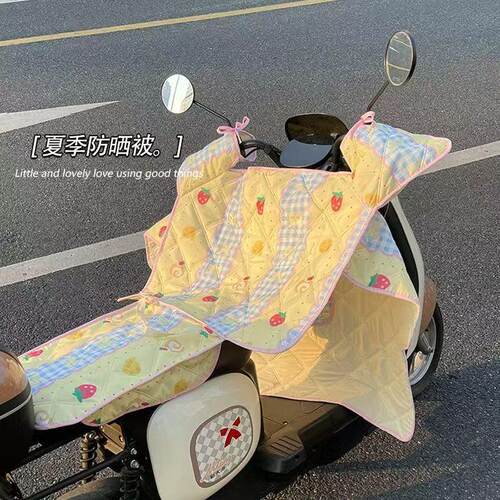 电动车挡风被夏季薄款2026新款防晒隔热遮阳罩高颜值电动车挡风罩