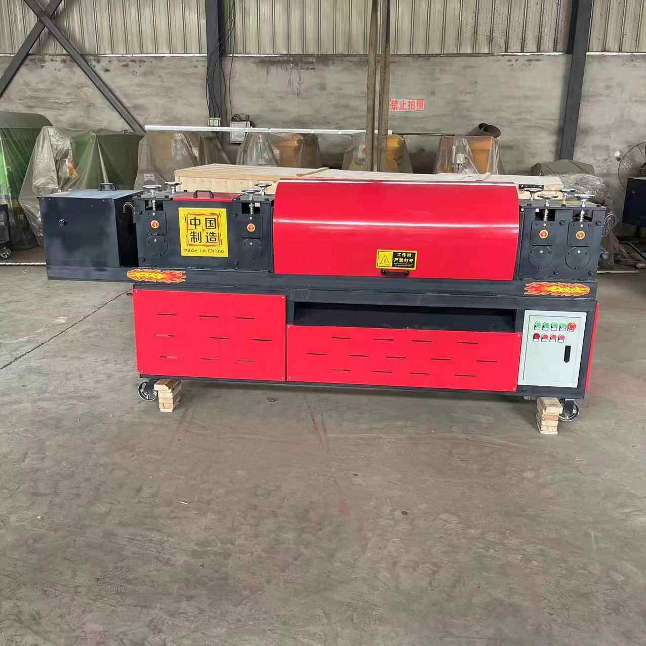 供应8轮钢管调直除锈刷漆一体机 源厂直供操作简单实用