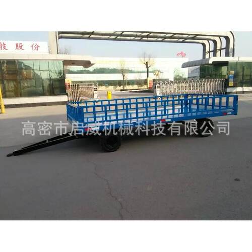 货源供应5吨围栏拖车叉车牵引平板车厂家供应