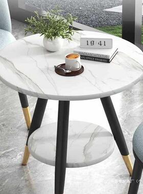 阳台套小洽茶桌2HTD0待25新款小型网红休闲圆桌茶几椅子组合装接