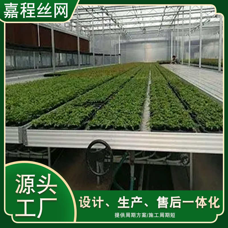 厂家供应多层轨道育苗床温室大棚植物种植架花卉潮汐水培苗床