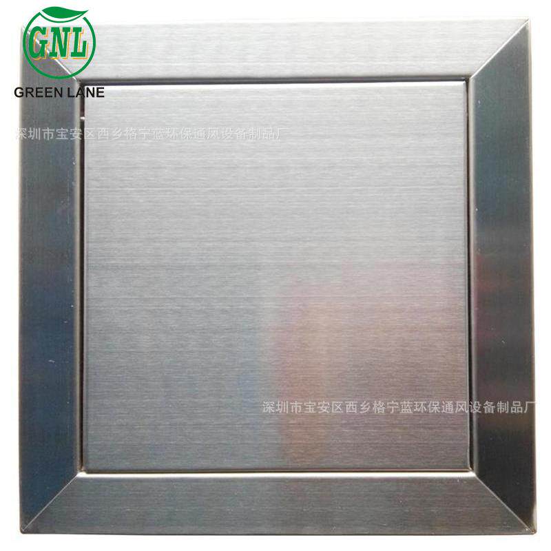 不检锈钢GNL-JX00风检修口门较式风管道检修口百叶口空调管道修门