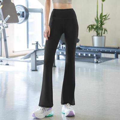 Micro flared women's fitness tight fitting breathable high