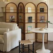 新中式 隔断玄关屏风办公室玄关客厅帘移动现代风实木屏风隔断座屏