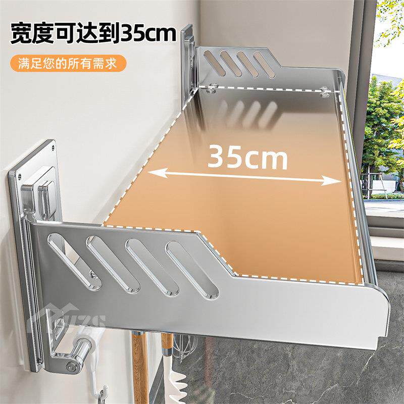 房不锈钢调架壁挂收纳架多功料能家厨用墙加上qq0804厚加粗调料品