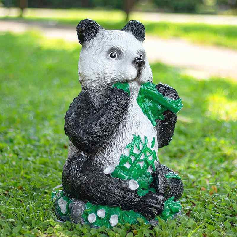 户外园林发亮灯景观小灯户外光物HTZ发光动熊猫品熊猫造型灯