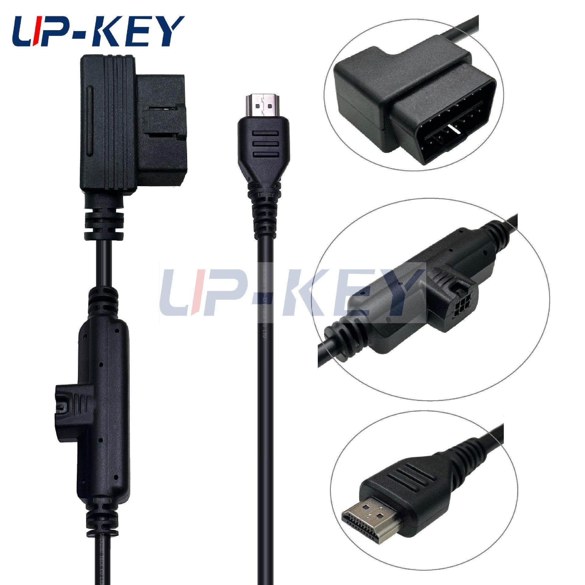 OBD2转器HDMI连线CS2CTSCTS3插接头显2示转接AOT-2227线H00008000