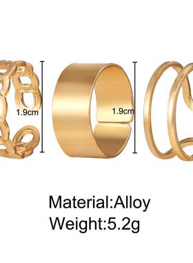 lity wide open index finger ring chain joint ring tail ring