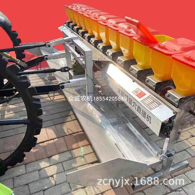 水旱田两用农田育秧直播机独轮水稻直播机四轮车带水稻精播机