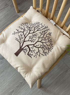 餐椅凳子垫子椅子垫座禅意四季垫61k3屁垫办公舒适垫坐垫家用屁股