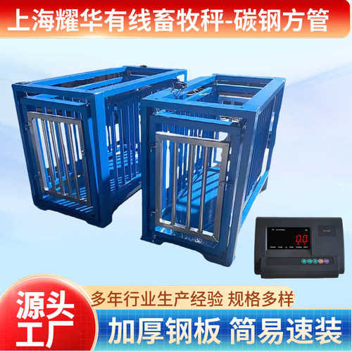 精准畜牧秤1-3吨动物秤围栏称猪牛羊养殖用秤防抖震动猪栏小地磅