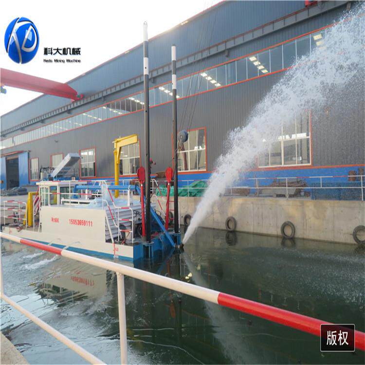 泥水库挖泥船生产厂家 液KD-10压式10绞道吸船 出口国外寸清理河