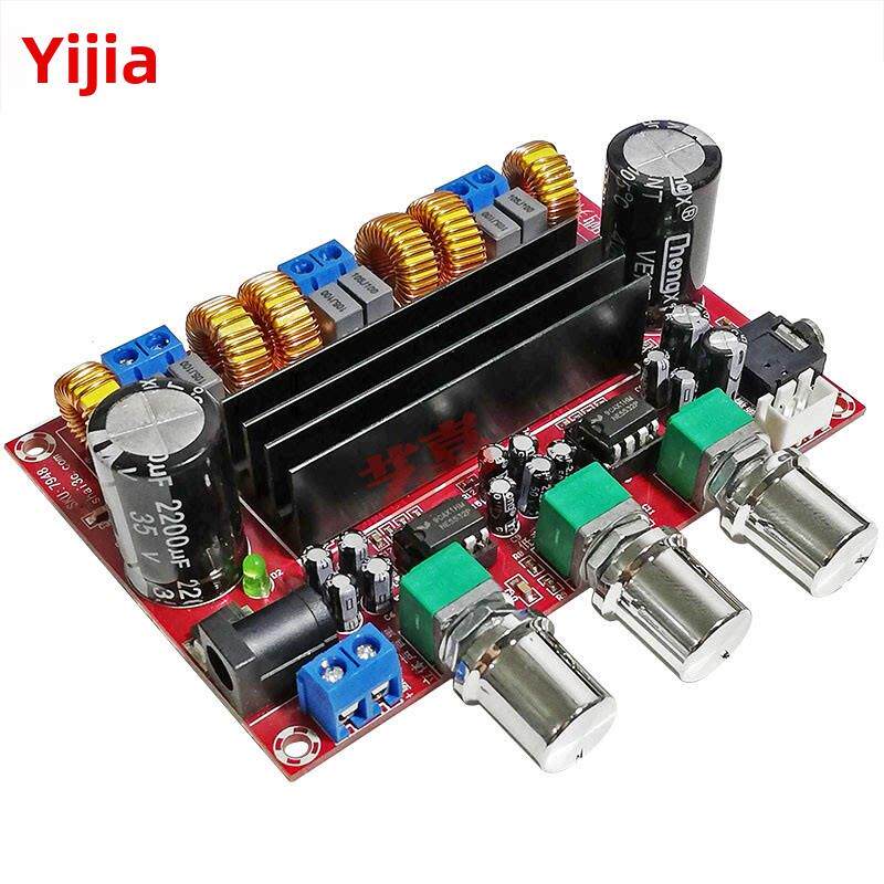 高保真级Tpa3116D2数字功率放大器板2.1通道2*50W+100W低音炮模块