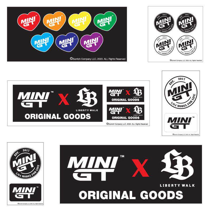 TSM MINI GT 标志LOGO贴纸套装 汽车模型文化用品