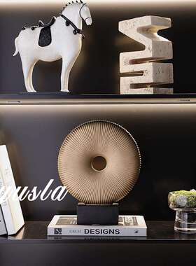 爆款新中式复软古法式样板KAP厅间别墅客电视柜柜书房装饰品摆件