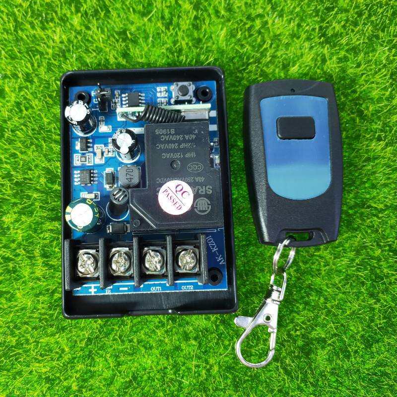 防水单键遥控单路12V24v36v48V汽车喇叭灯光改装LED灯开关控制器