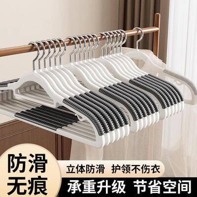 Non-slip, mark-free, and shoulder-protecting hangers for dor