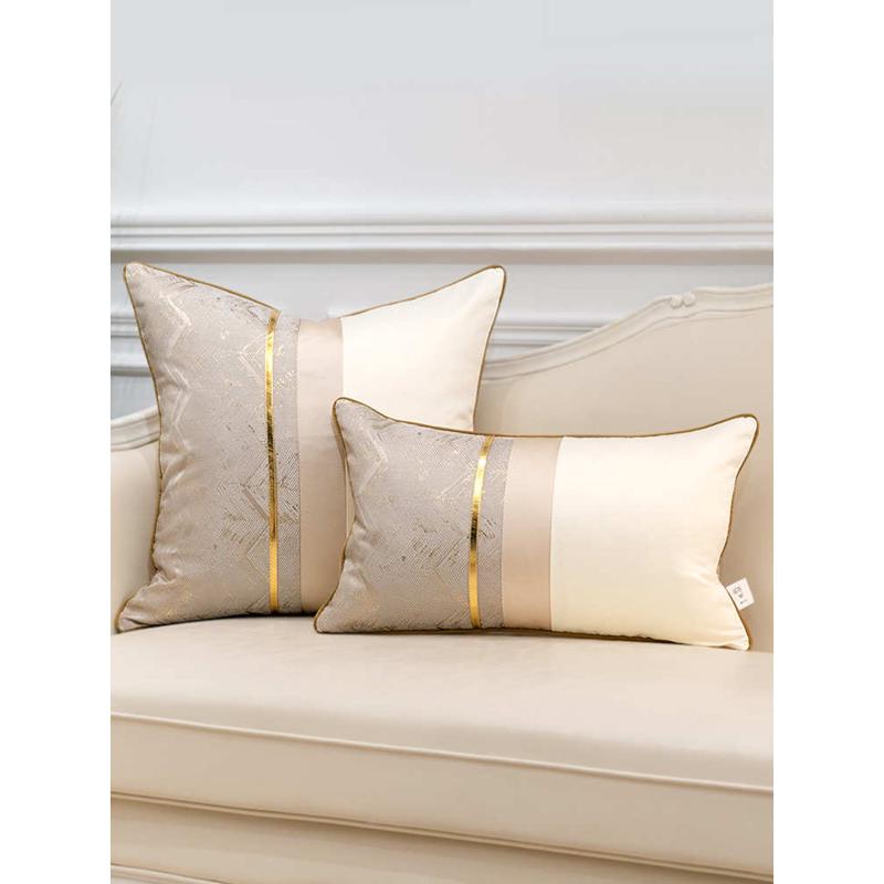 1VPK轻奢沙发抱枕客厅现代卧室床头大靠垫方形靠枕腰枕靠背枕头套