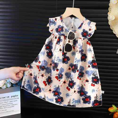 Springtime Floral Smocked Bishop Dress - Girls Spring Outfit