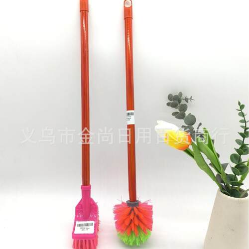 Round-head toilet brush, toilet bowl cleaning brush, long wo