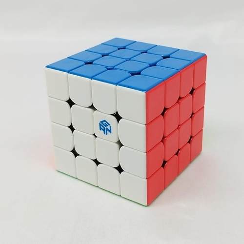 GAN460M四阶魔方磁力版4X460mm黑底彩色贴片比赛顺滑益智