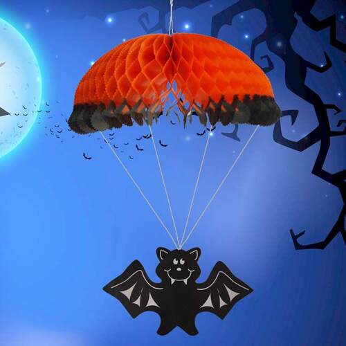 Halloween decorations skeleton witch bat hanging paper 吊饰