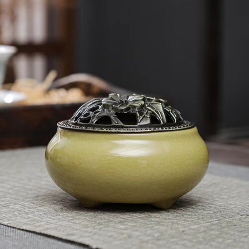 精致香薰炉新款迷你高级感中国风香炉茶道民宿香盒茶炉配件众禅意