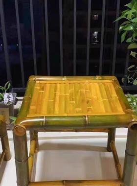 户外具竹桌椅茶几椅子编椅竹子竹桌全套FLB家用室外茶桌家复古竹制品