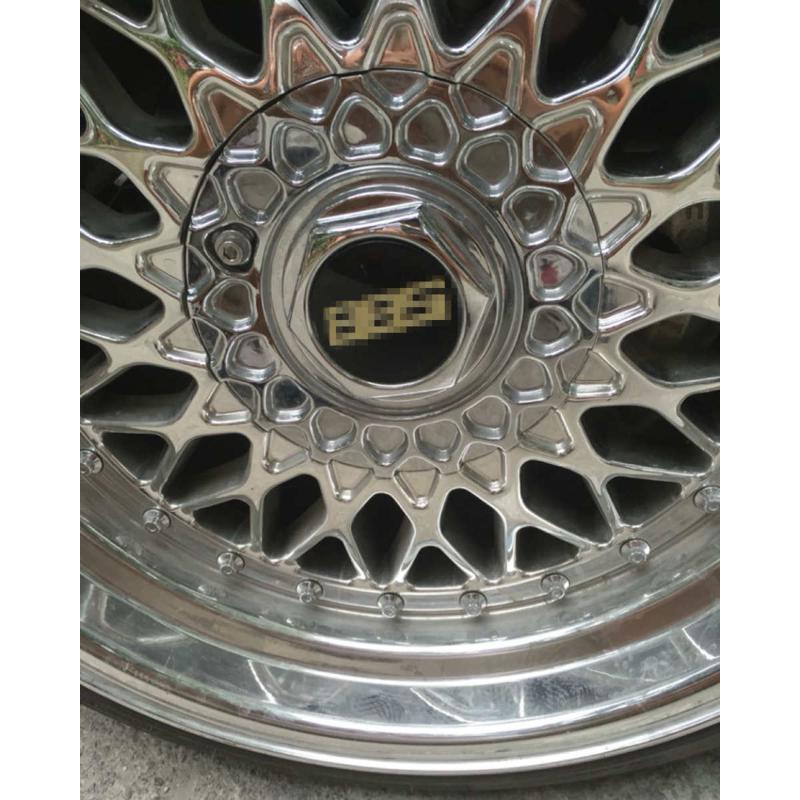 BS暴龟网状宽边轮毂轮盖 改装轮毂大盖17CM配螺丝16/17/18寸轮毂