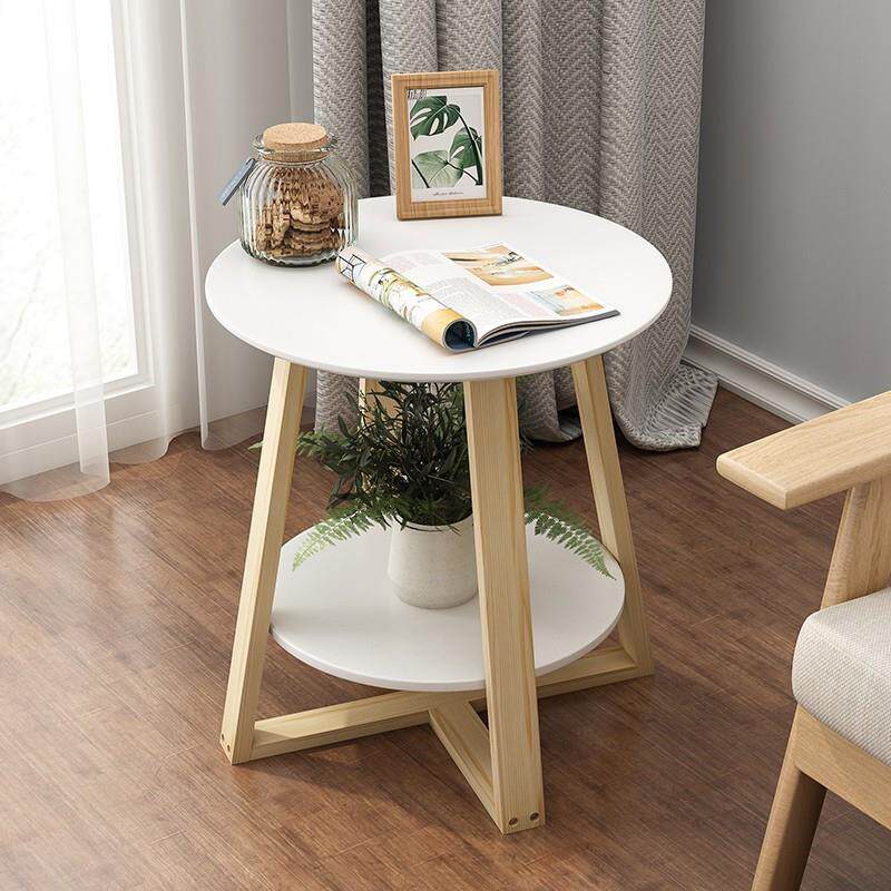 北欧家用茶几客厅阳台沙发角几边桌简约创意迷你圆桌子现代小户型