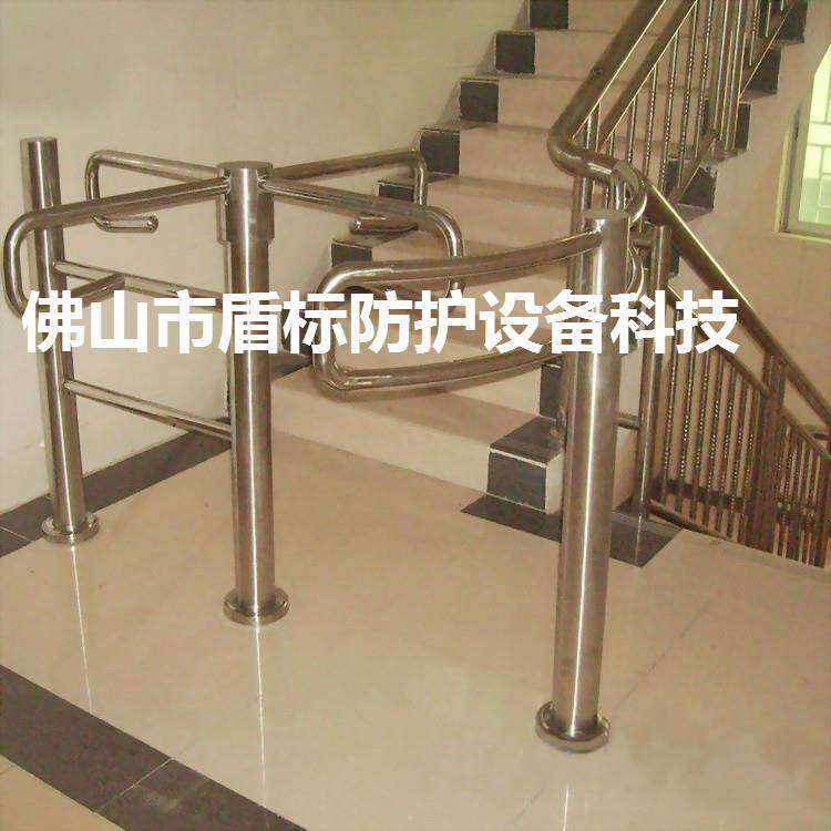只进不出半高单限旋转闸机手动单项十字转闸超市摆闸入口通道门