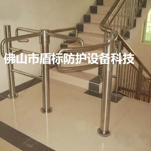 只进不出半高单限旋转闸机手动单项十字转闸超市摆闸入口通道门