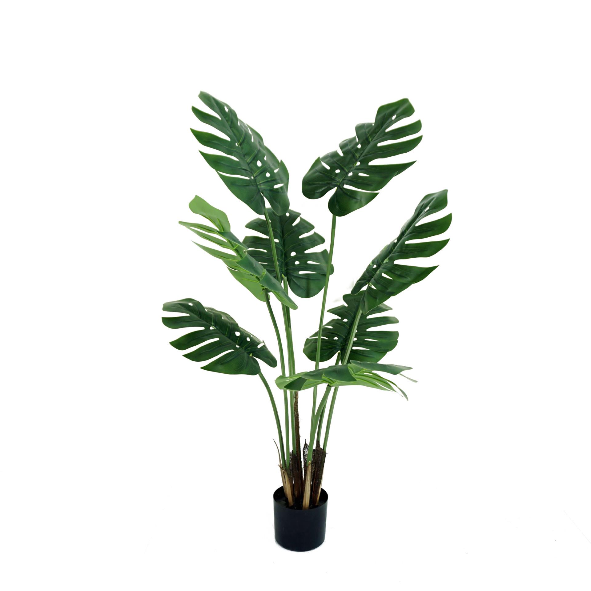 仿真植物龟背叶北欧室内装饰假盆栽散尾葵绿植客厅落地摆件盆栽树