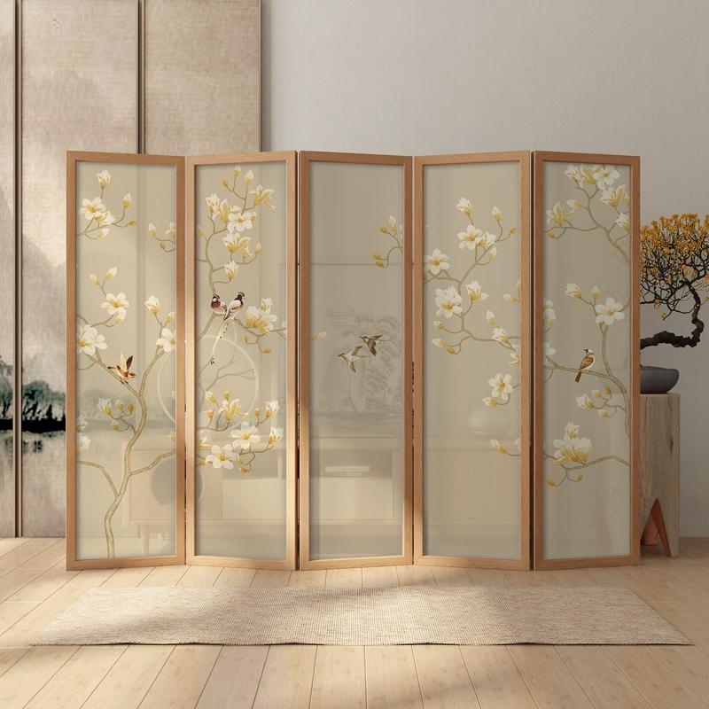 中式屏风隔断客厅卧室遮挡家用现代简约进门玄关古风折叠移动折屏