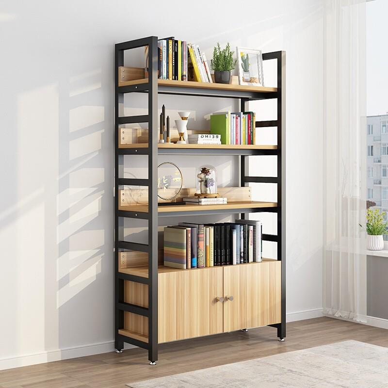 书架置物架落现代简约OJQ卧靠墙储室物柜家用客地厅儿童易简铁艺