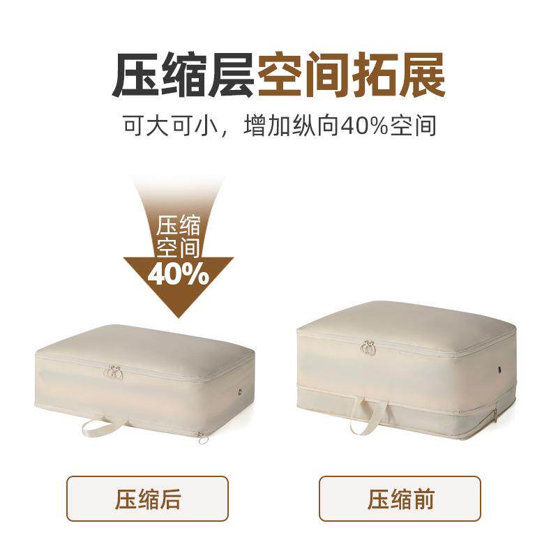 羽绒室服纳压缩袋纳卧家用防尘收收包旅行便携收纳衣物裤佐致(收