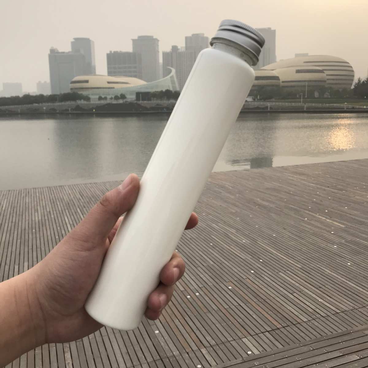 400ml细长高圆形pet加厚高透饮品奶茶咖啡一次性外卖分装空塑料瓶
