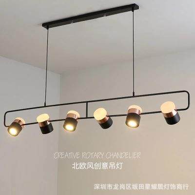 现代创意金属吊灯LED吧台餐桌吊灯个性简约小餐厅灯旋转吊灯