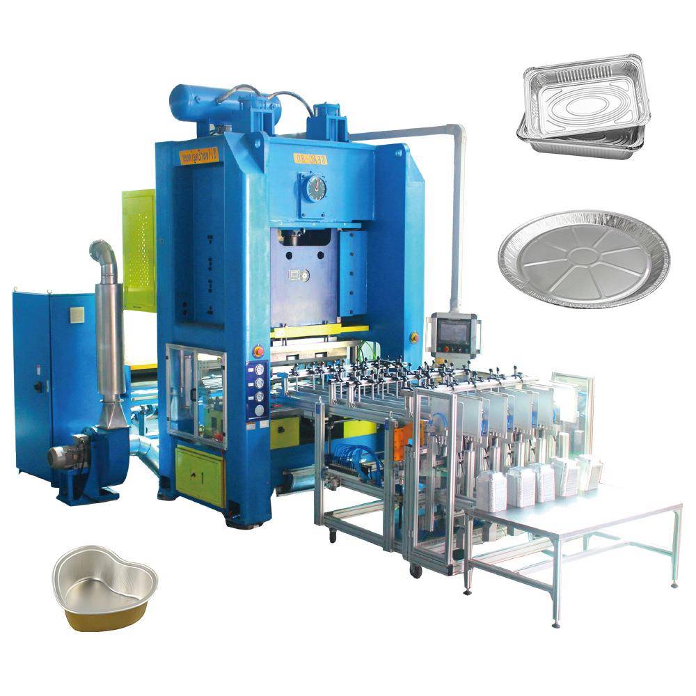 铝箔容器模具,餐盒产线;全自动化产线设备80吨