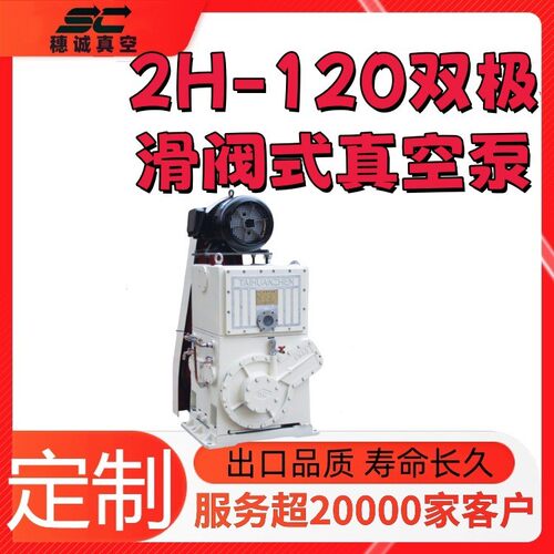 2H-120双极滑阀式真空泵真空度高吸力强劲抽速快性能好环球
