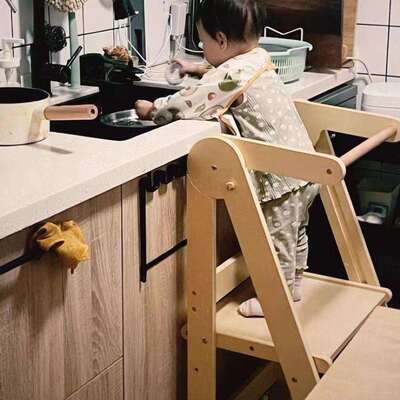 儿童洗手凳宝宝脚踩凳子learning tower洗漱台阶脚踏凳蒙氏学习塔