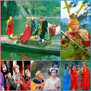 86年经典影视西游记怀旧海报师徒四人周边图书馆装饰壁画可定制