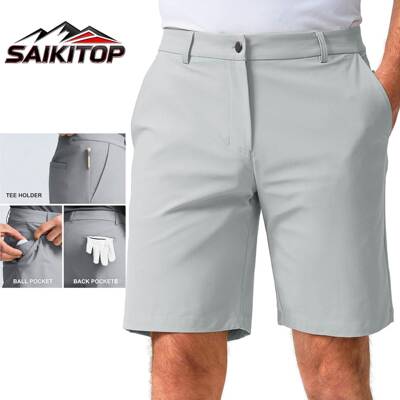 Mens Golf Dress Shorts 7 Inch with 5 Pockets Stretch
