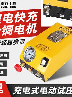 充电便携小型电动试压泵地暖PVC管道高压插电打压机PPR水管测漏泵