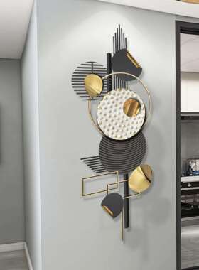 现简铁约代客厅壁挂轻奢沙发墙面挂件装饰创意餐厅墙上A2771装艺