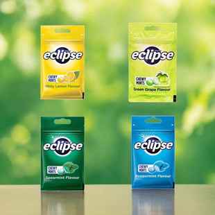 香港进口Eclipse易极薄荷软糖45G袋装清凉爽口办公室休闲小零食