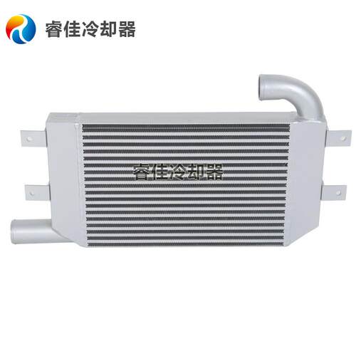 订做睿佳工程车中冷器全铝中冷器水箱散热器工程机械 冷锻散热器