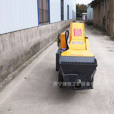 工程用15型斜式大骨粒输送泵二次结构混泥土送料机细石砂浆浇筑泵